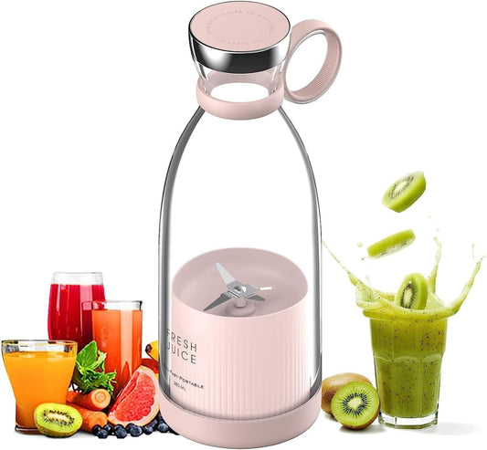 Mini licuadora de vaso portatil rosa