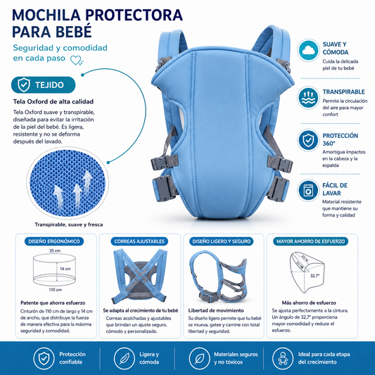 Mochila portabebés 3 en 1