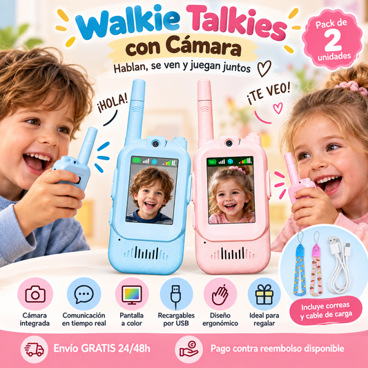 Walkie Talkie Infantil con Cámara