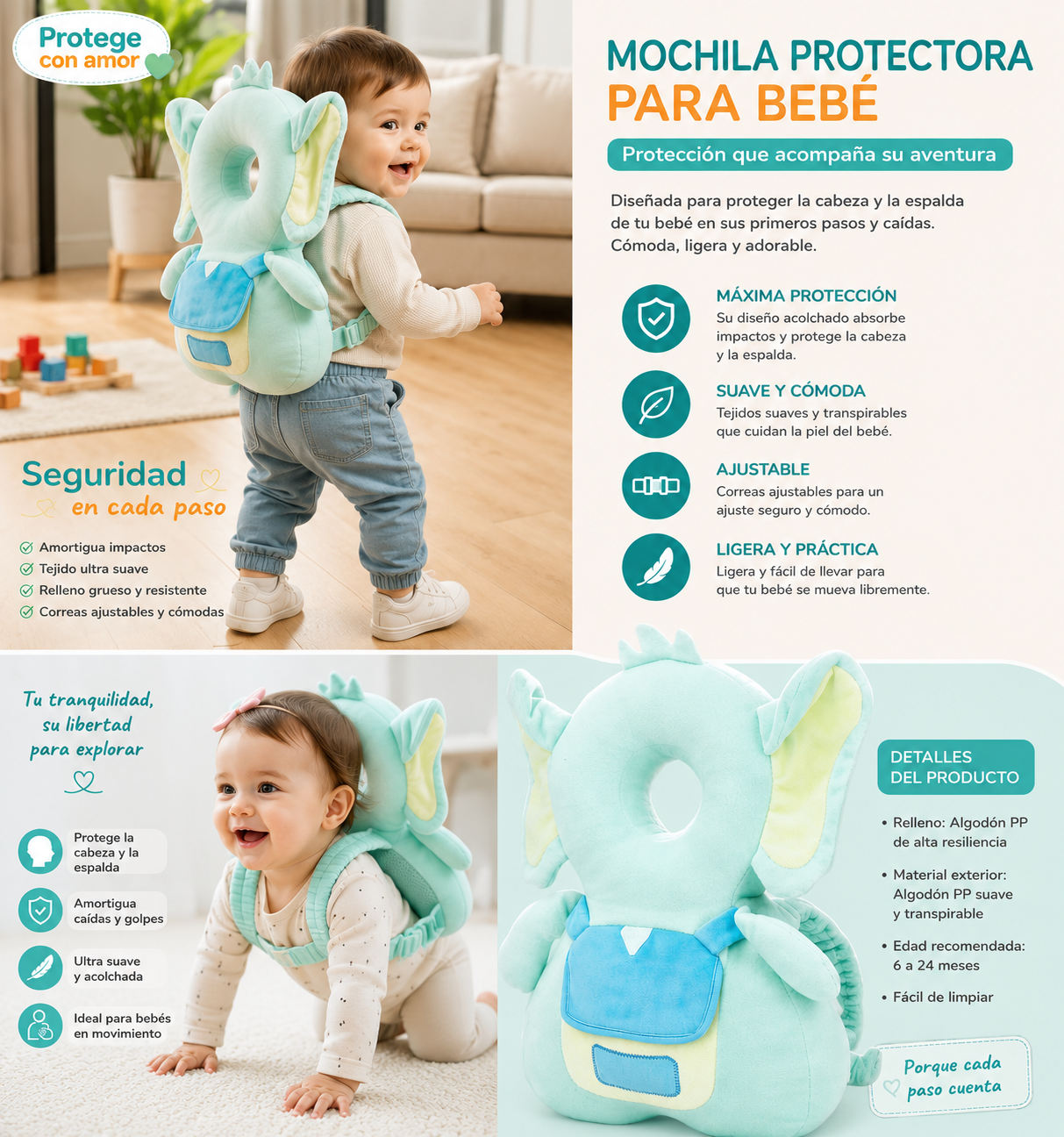 Mochila Protectora para Bebés