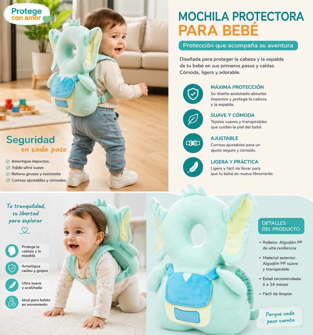 Almohadilla Protectora para Bebé