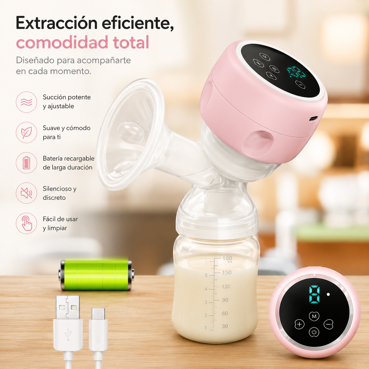 Extractor de leche eléctrico