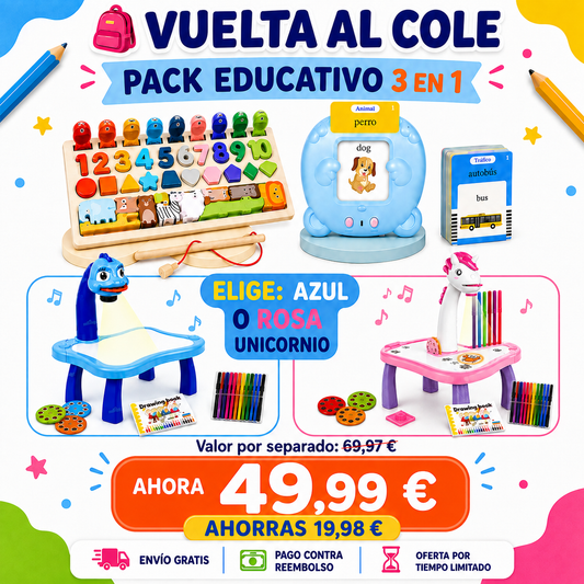 ✏️Vuelta al Cole-Pack Educativo 3 en 1
