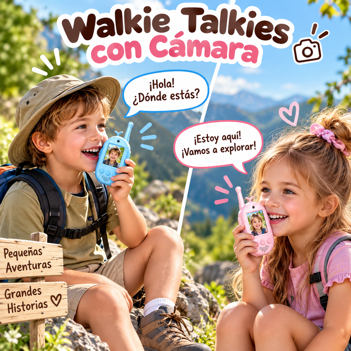 Walkie Talkie Infantil con Cámara