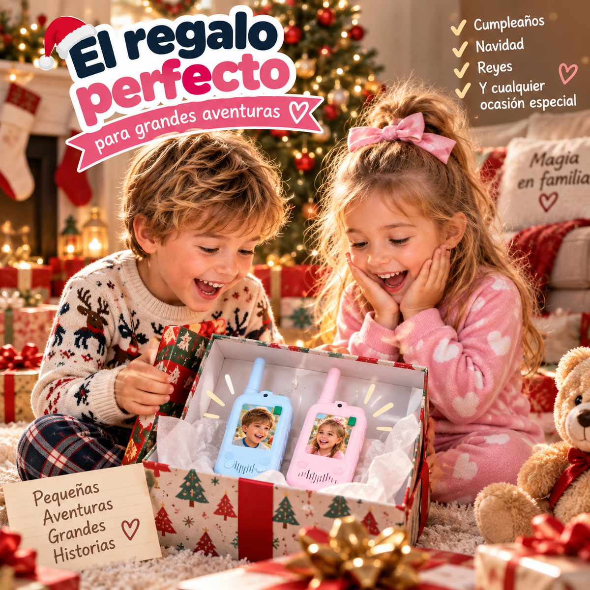 Walkie Talkie Infantil con Cámara
