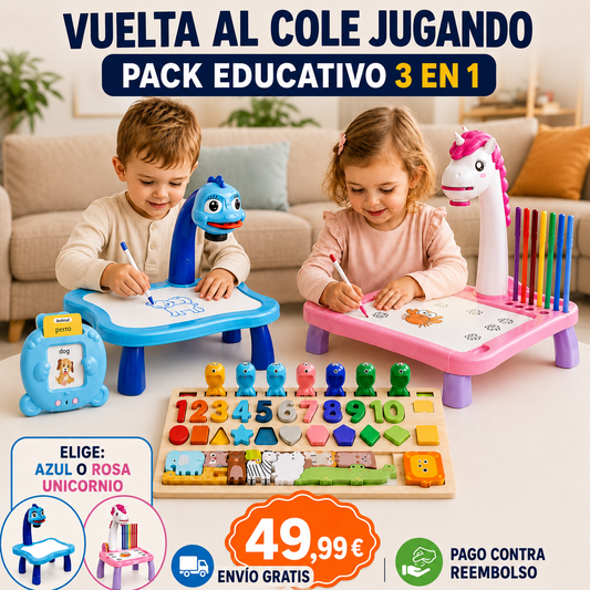 ✏️Vuelta al Cole-Pack Educativo 3 en 1