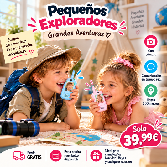 Walkie Talkie Infantil con Cámara